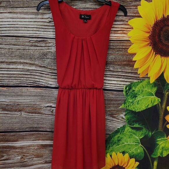 BCX Sleeveless Women's Red dress size : medium midi Pre-owned - Picture 1 of 8
